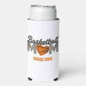 Schattige basketbalmoeder seltzer blikjeskoeler (Seltzer Voorkant)
