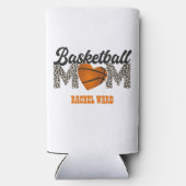 Schattige basketbalmoeder seltzer blikjeskoeler (Achterkant)
