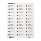 Schattige Basset Hound Etiket (Full Sheet)