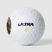 Schattige Basset Hound Golfballen (Logo)