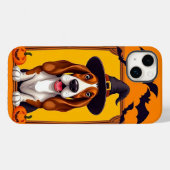 Schattige Basset Hound Halloween 🎃🐾 Griezelig Sc Case-Mate iPhone Case (Achterkant (horizontaal))