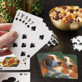 Schattige Basset Hound Puppy Pokerkaarten (Insitu)