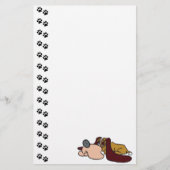 Schattige Basset Hound Puppy Stationery Briefpapier (Voorkant)