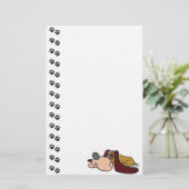 Schattige Basset Hound Puppy Stationery Briefpapier (Staand voorkant)