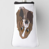 Schattige Basset Puppy Golfheadcover (Draai 90)