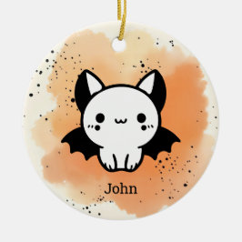 Schattige Bat Buddy - Kawaii Minimalistische Kweke Keramisch Ornament