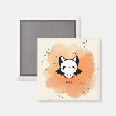 Schattige Bat Buddy - Kawaii Minimalistische Kweke Magneet (Voorkant / Achterkant)