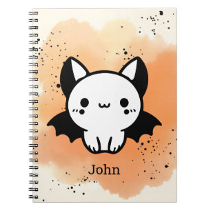 Schattige Bat Buddy - Kawaii Minimalistische Kweke Notitieboek