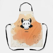 Schattige Bat Buddy - Kawaii Minimalistische Kweke Schort (Voorkant)