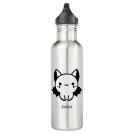 Schattige Bat Buddy - Kawaii Minimalistische Kweke Waterfles