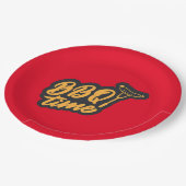 schattige BBQ Time word art Papieren Bordje (Gekanteld)