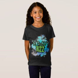 Schattige B'Day Rizz Groen en Monochromatische Bla T-shirt