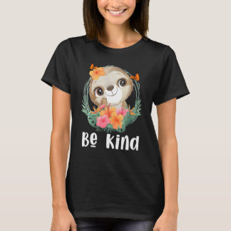 Schattige Be Kind Sloth Anti Pesten Eenheid Dag Ki T-shirt