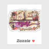 Schattige Be Mine Valentijnsticker Sticker (Vel)