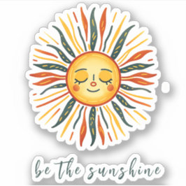 Schattige "Be The Sunshine" Vinyl Sticker