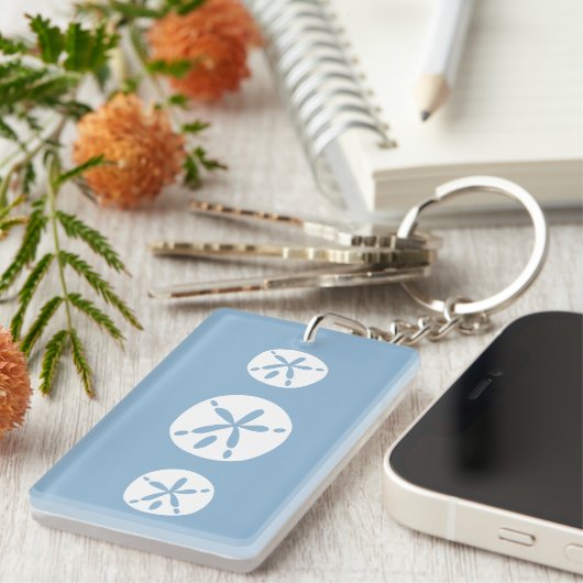 Schattige Beach House Sleutelhanger (Voorkant Rechts)