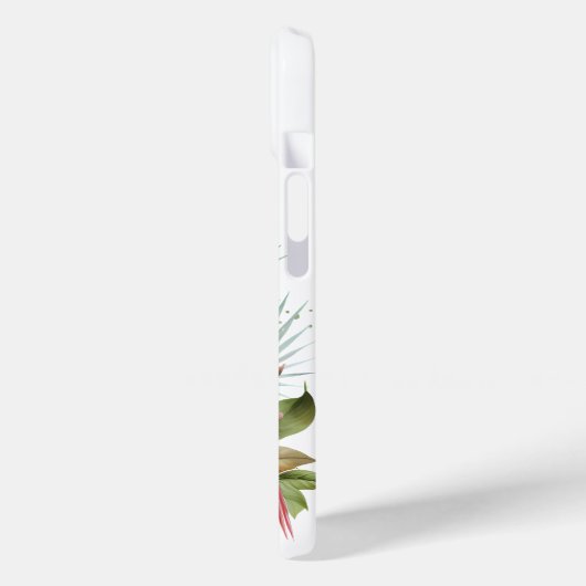 Schattige beach pink flamingo Naam toevoegen Case-Mate iPhone Case (Achterkant / Links)