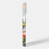 Schattige beach pink flamingo Naam toevoegen Case-Mate iPhone Case (Achterkant / Rechts)