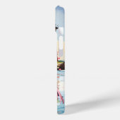 Schattige beach pink flamingo Naam toevoegen Case-Mate iPhone Case (Achterkant / Links)