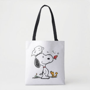 Schattige Beagle Astronaut Cartoon Illustratie Tote Bag
