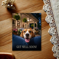 Schattige Beagle Beterschap Ansichtkaart