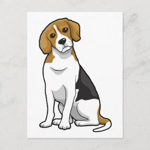 Schattige beagle briefkaart