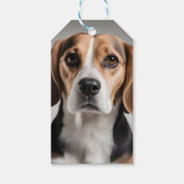 Schattige Beagle Cadeaulabel