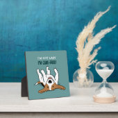 Schattige Beagle Cartoon Hond met Aangepaste Tekst Fotoplaat (Insitu)