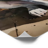 Schattige Beagle Dog Art Print Poster (Hoek)