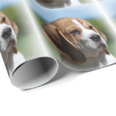 Schattige Beagle Dog Cadeaupapier (Rol Hoek)