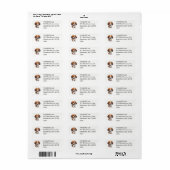 Schattige Beagle Etiket (Full Sheet)