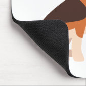 Schattige Beagle Gift Funny Cartoon Puppy Hondenli Muismat (Hoek)