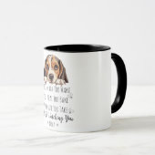 Schattige Beagle Hond Grappige Op Maat Gemaakt Mok (Voorkant rechts)