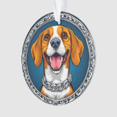 Schattige Beagle hond Ornament (voorkant)