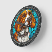 Schattige Beagle hond Ronde Klok (Hoek)