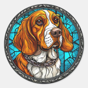 Schattige Beagle hond Ronde Sticker