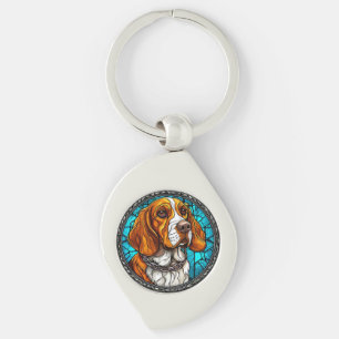Schattige Beagle hond Sleutelhanger