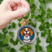 Schattige Beagle hond Sleutelhanger (Hand)