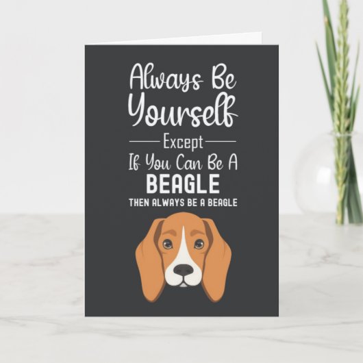 Schattige Beagle Kaarten Grappige Honden Huisdiere (Voorkant)