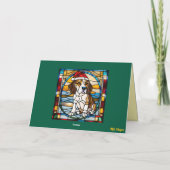 Schattige Beagle Kerst Koekje Kaart (Achterkant)