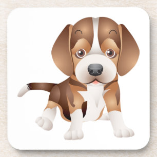 Schattige Beagle Moeder Hond Liefhebber Puppy Vade Bier Onderzetter