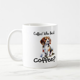 Schattige '' Beagle Pup Brown personaliseren Koffiemok