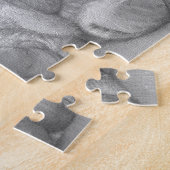 schattige beagle pupil en lief slapend meisje legpuzzel (Zijkant)