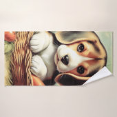 Schattige Beagle Puppy Badhanddoek (Badhanddoek)