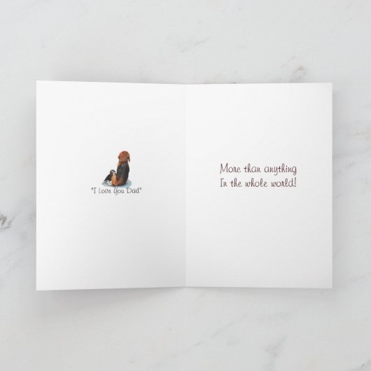 schattige beagle puppy knuppel pap kaart (Binnen)