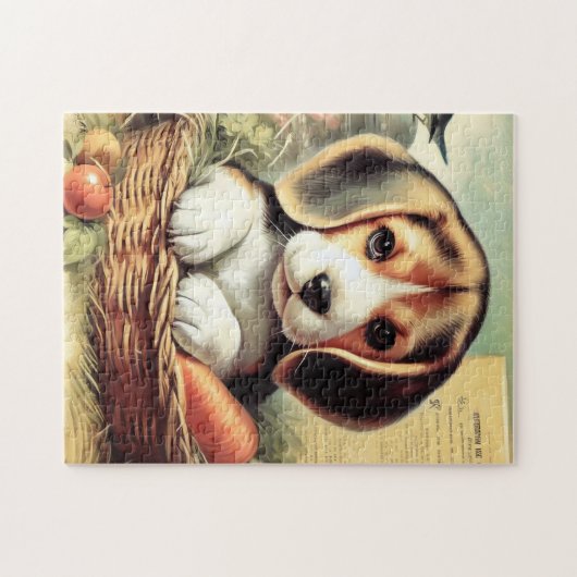  Schattige Beagle Puppy Legpuzzel (Horizontaal)