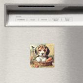 Schattige Beagle Puppy Magneet (Insitu (Vaatwasser))