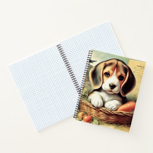  Schattige Beagle Puppy Notitieboek (Binnen)