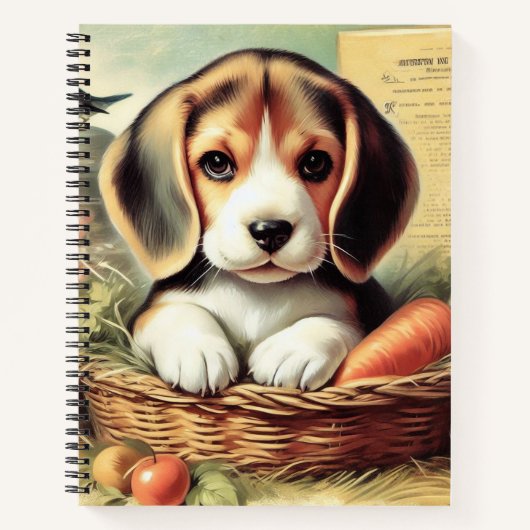  Schattige Beagle Puppy Notitieboek (Voorkant)