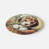  Schattige Beagle Puppy Papieren Bordje (Gekanteld)